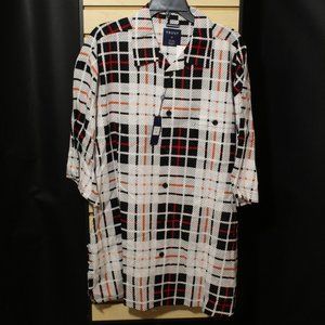 TRUST Men's Short Sleeve Linen Button Shirt